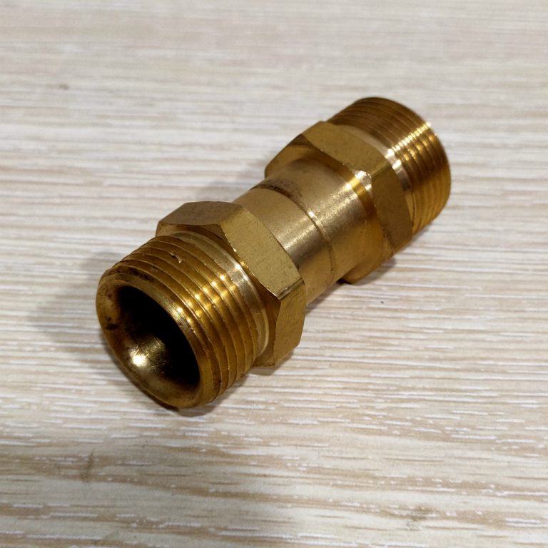 Khớp xoay chống xoắn dây phun xịt của máy rửa xe cao áp – 2 ren ngoài 22mm