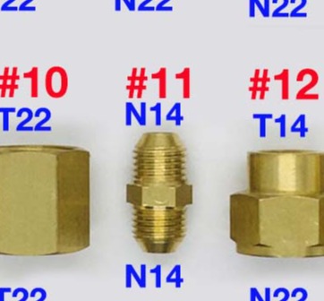Tổng hợp các khớp chuyển ren 14mm 13mm 21mm 22mm 27mm – dùng cho các dòng máy rửa xe phổ biến