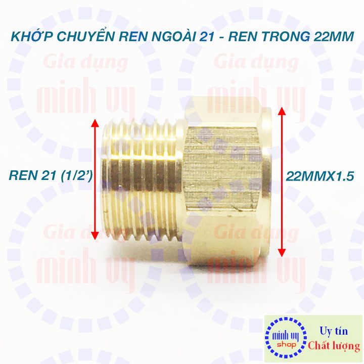 Đầu chuyển ren trong 22mm sang ren ngoài 21mm (1/2′)
