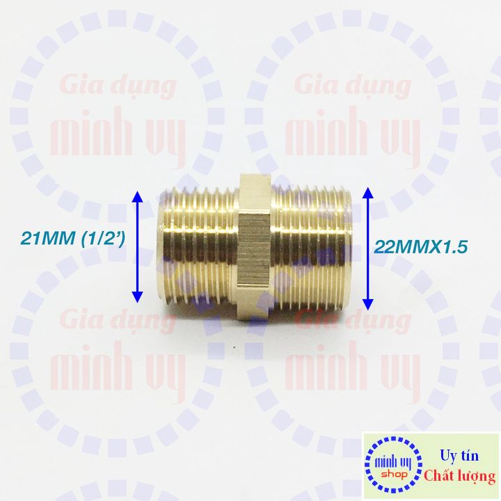 Đầu chuyển ren ngoài 22mm sang ren ngoài 21mm (1/2′)
